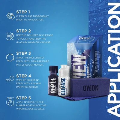 ציפוי ננו לזכוכית עד 50 אלף ק"מ - EVO View ²Q GYEON